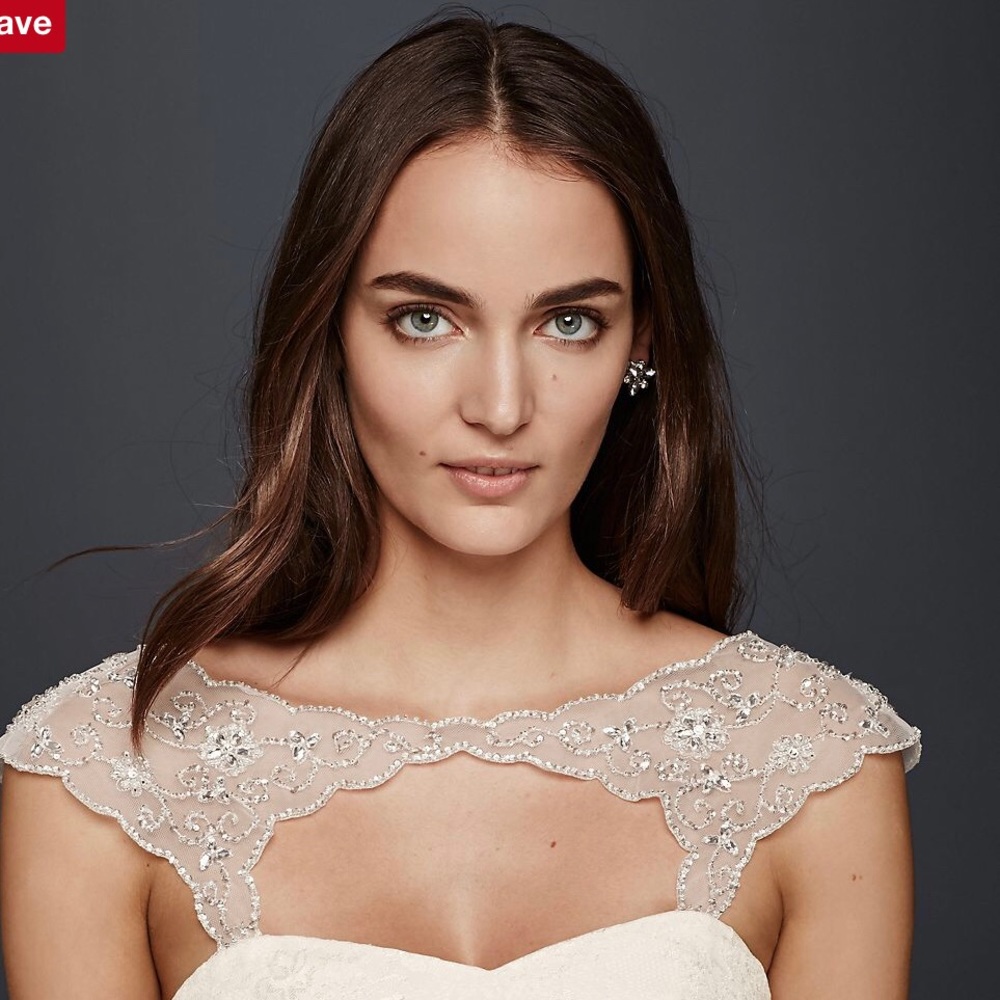 Beaded Tulle Gown Topper